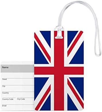 100yellow® UK Flag Design Luggage Tags Printed Gloss Finish PVC Bag Tag ...
