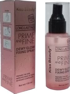 Kiss Beauty Long Lasting Prime and Fine Glow and Makeup Fixing Spray ...