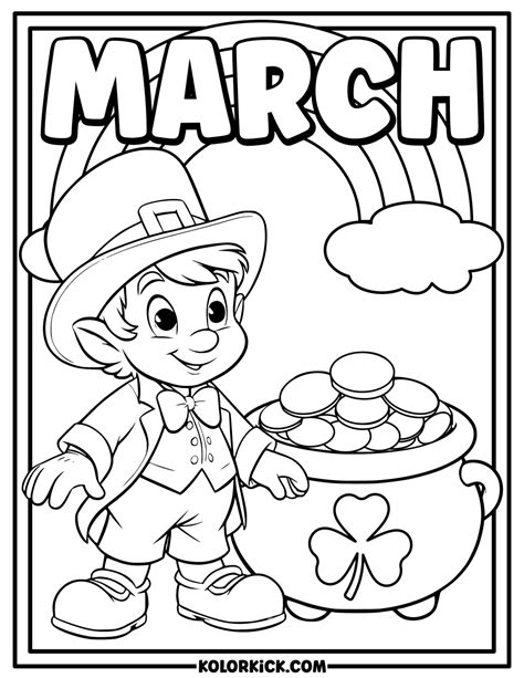 March Coloring Pages Kids