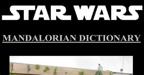The Mandalorian Dictionary | RPG Item | RPGGeek