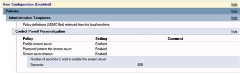 Image result for Inactivity Timeout GPO