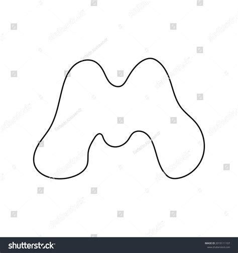 Letter M Drawing Vector Illustration Stock Vector (Royalty Free) 2019111107 | Shutterstock