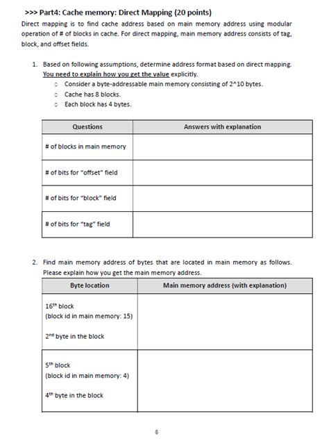 Direct Mapping in Cache Memory 的图像结果