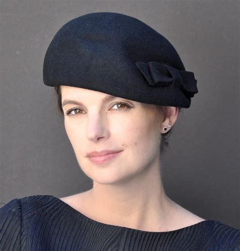 Fascinator Cocktail Hat, Women's Black Hat, Ladies Black Hat, Formal ...