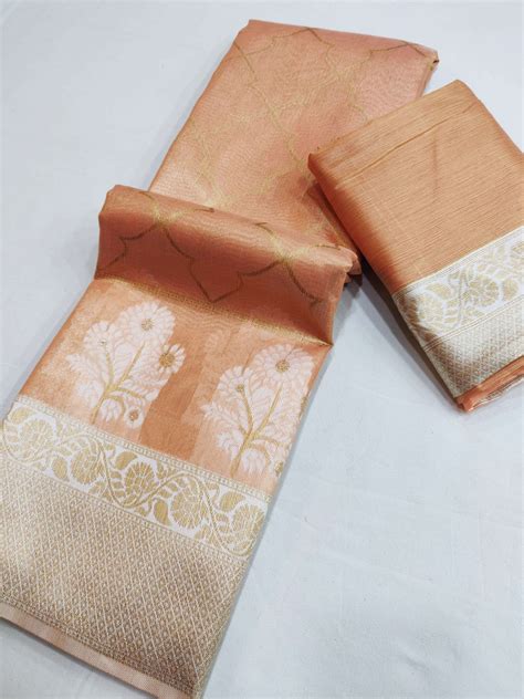 RAJYOG SANNIDHI TISSUE FABRIC DESIGNER FUNCTION WEAR SAREES AT BEST ...