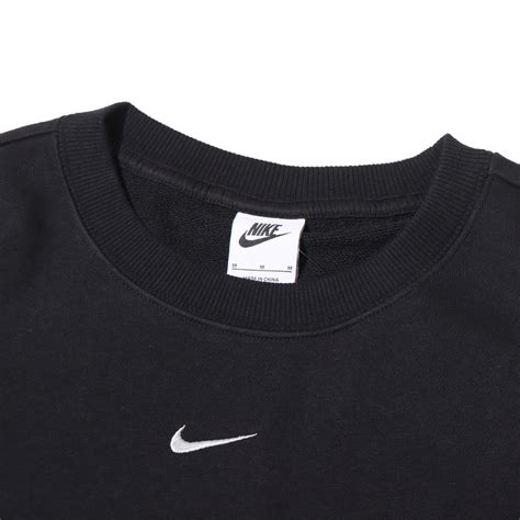 NIKE AS W NSW DIM FLC FT CREW CROP BLACK/LT SMOKE GREY 23HO-I（ナイキ ウィメンズ ...
