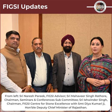 FIGSI delegation meets Hon'ble Deputy Chief Minister of Rajasthan Smt ...