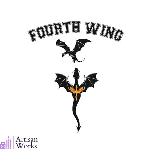 Fourth Wing Rebecca Yarros SVG Book Lover SVG Cricut File | Inspire Uplift