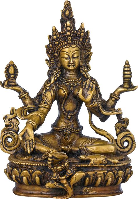 Exotic India Nepalese Form of Goddess Lakshmi - Made in Nepal - Brass ...