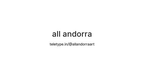 all andorra — Teletype