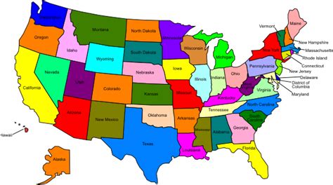 Us Map With States Clip Art at Clker.com - vector clip art online ...