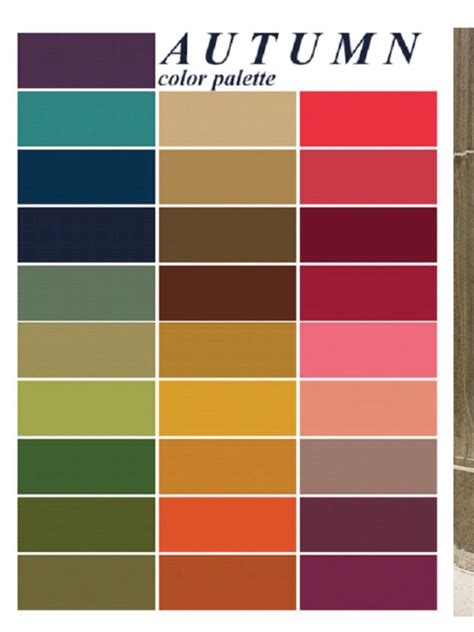 Deep Autumn Color Palette