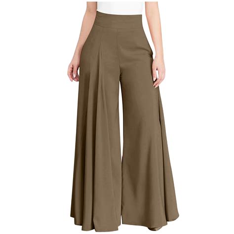 gakvbuo Plus Size Palazzo Pants For Women Long Pants High Waist Wide ...