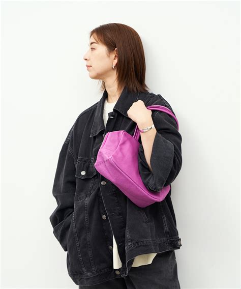 【REN / Tokyo 】Square Pigskin Bag with Zipper - Japanese-Made, High ...