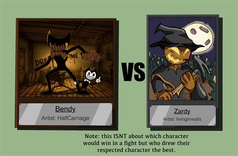 Art contest round 3 day 6: Bendy vs Zardy with yesterday’s results. : r/FridayNightFunkin