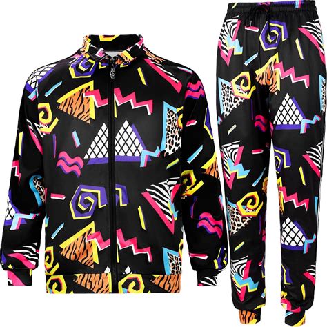 Mepase Retro 80s 90s Outfit for Men Side Taping India | Ubuy