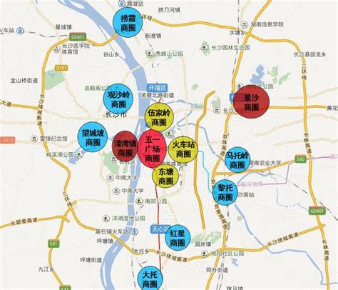 2017长沙市市辖区政区图(高清地图)- 长沙本地宝