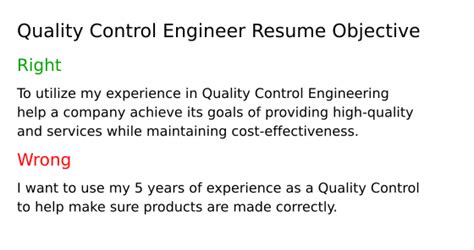 Image result for Quality Control Resume Objective Examples