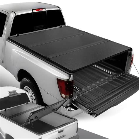 DNA MOTORING TTC-HARD-047 Truck Bed Top Hard Solid Tri-Fold Tonneau ...