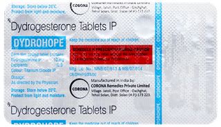 Dydrohope 10 Mg Tablet 10 - Uses, Side Effects, Dosage, Price | Truemeds