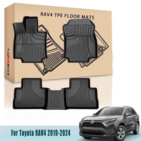 AOMSAZTO Car Floor Mats For Toyota RAV4 Hybrid 2019-2024 All Weather ...