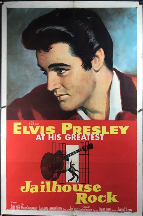 JAILHOUSE ROCK, Original Vintage Elvis Presley Movie Poster – Original ...