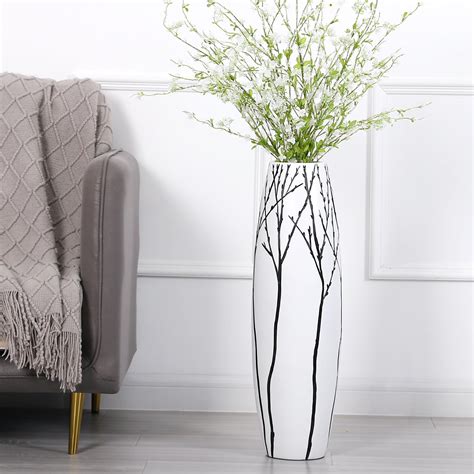 Amazon.com: Leewadee Decorative Tall Floor Vase for Living Room Decor ...
