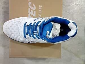 Hi Tec Indoor Lite Squash Shoes Size UK 8 (White/ R. Blue/Silver ...