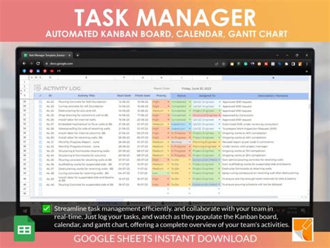 Task Manager Template 的图像结果