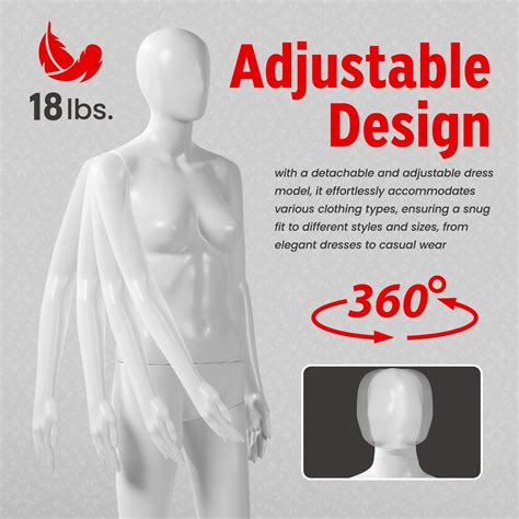 TopMaster Female Form Mannequin - Versatile 360° India | Ubuy