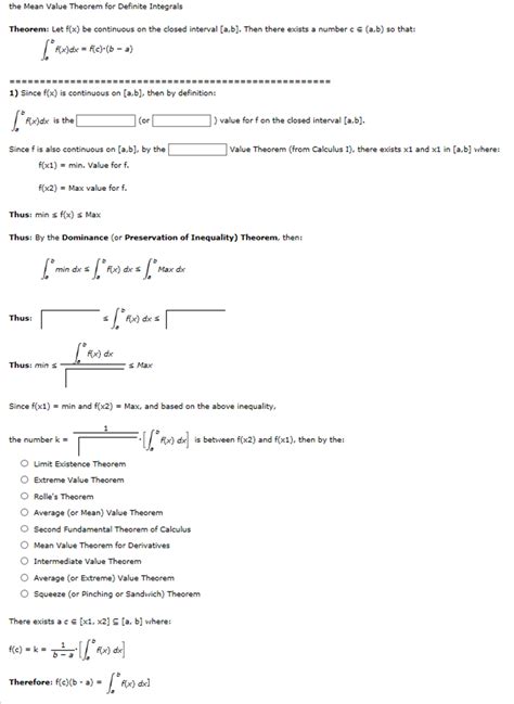 Image result for Mean Value Theorem for Definite Integrals