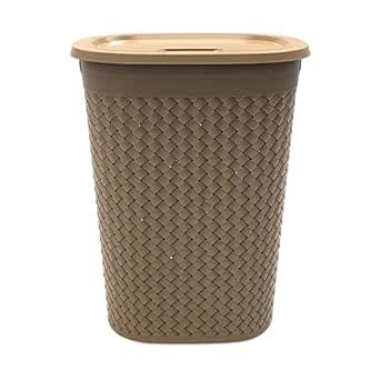 Dhwani Enterprise UNBREAKABLE Plastic Laundry Bag/Basket, 55 litres ...