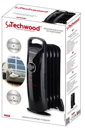 Radiateur bain d'huile Techwood TCG-626 450w NOIR | Darty