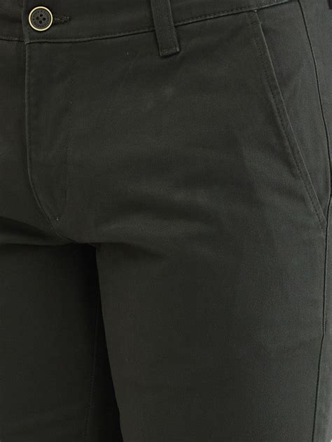 Parx Green Solid Low Rise Tapered Fit Cotton Blend Trouser – MyRaymond