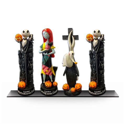 Nightmare Before Christmas Figurines Set ~ 4 Pack Statues Featuring ...