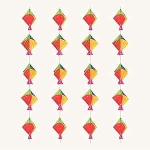 SpecialYou 4 Pieces Multicolor Kites 3D Banner Garland - Paper Hanging ...