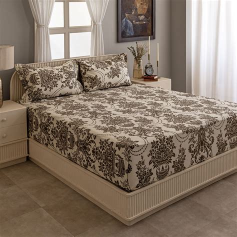Baroque Splendor - Classic 144TC Roto Cotton Ethnic Motif Single Fitted ...