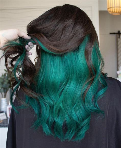 Steph Powell- Utah Hairstylist’s Instagram photo: “ emerald green I’ve ...