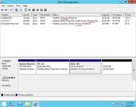 Create Partition Primary 的图像结果