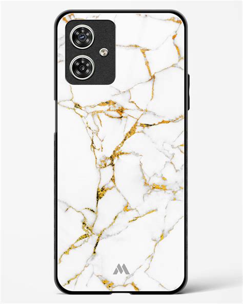White Calacatta Veins Motorola Glass Case – Myxtur