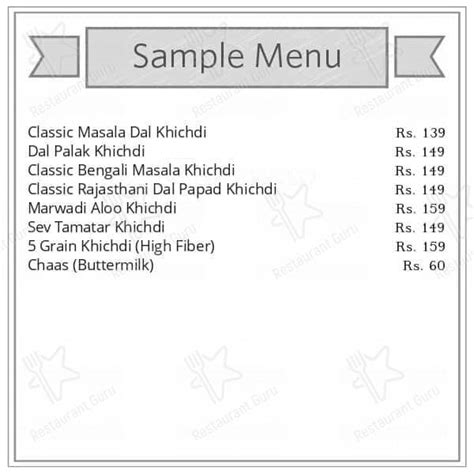 Menu at Great Indian Khichdi by EatFit, Bengaluru, /2