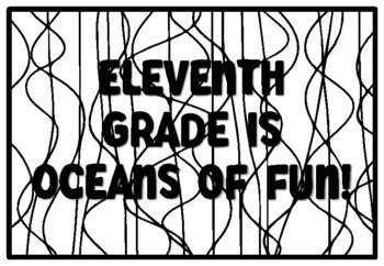 ELEVENTH GRADE IS OCEANS OF FUN! Eleventh Grade Coloring Pages school ...