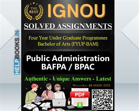 IGNOU (FYUP-BAM) Four Year Under Graduate Programmes/Bachelor of Arts ...