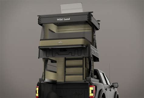 Two-Level Pop-Up Pickup Campers : Wild Land Wingman Pickup Camper