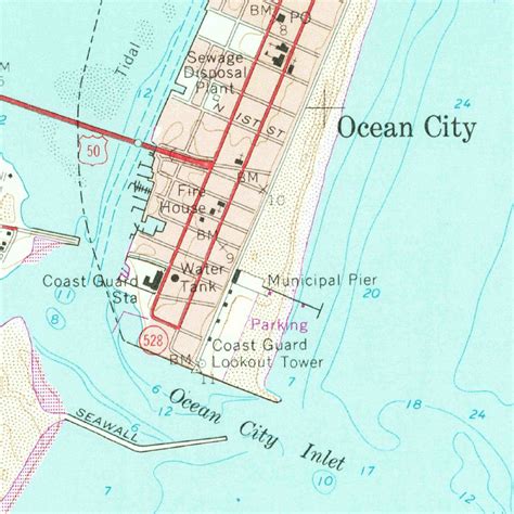 Ocean City, MD (1964, 24000-Scale) Map by United States Geological Survey | Avenza Maps