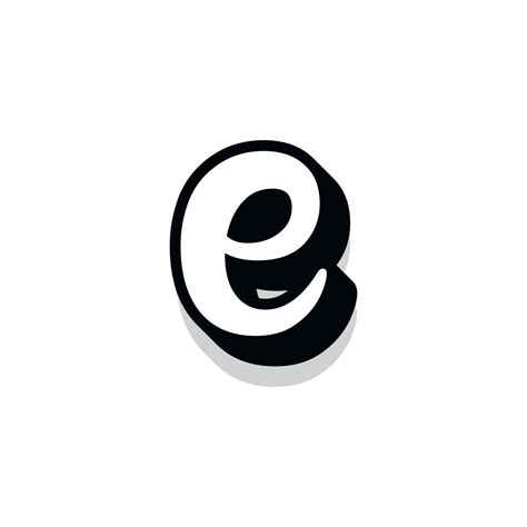 Letter Small E Illustration