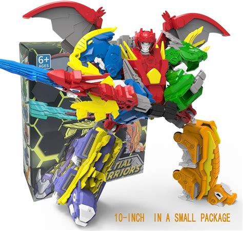 Buy GAGINAN Transforming Dinosaur Robot Toys, 6-in-1 Deformation Robot ...