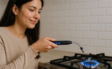 Gas Lighter for Kitchen Use | C-Type Rechargeable Electric Lighter ...