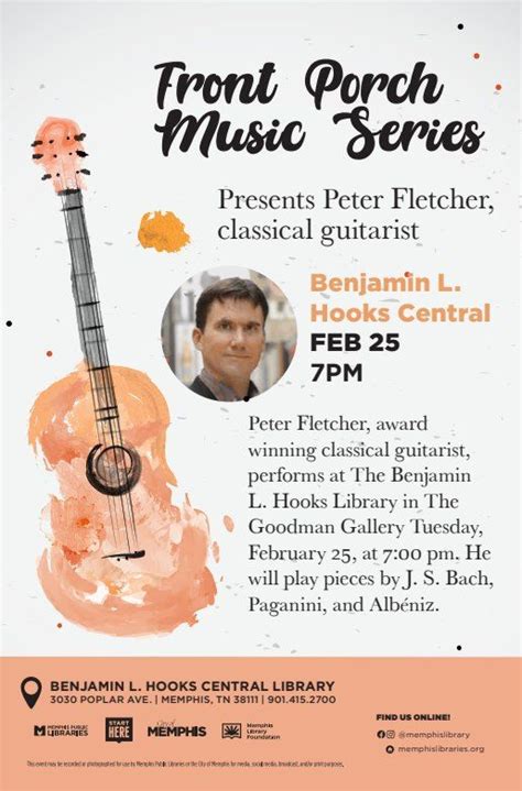 Front Porch Music Series presents Peter Fletcher, classical guitarist ...
