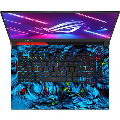 Shop blue abstract Laptop Skin for Asus | Buy Online Now – SkinsLegend